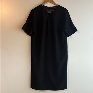 Brooks Brothers Black Shift Dress Woven In Italy Size 8